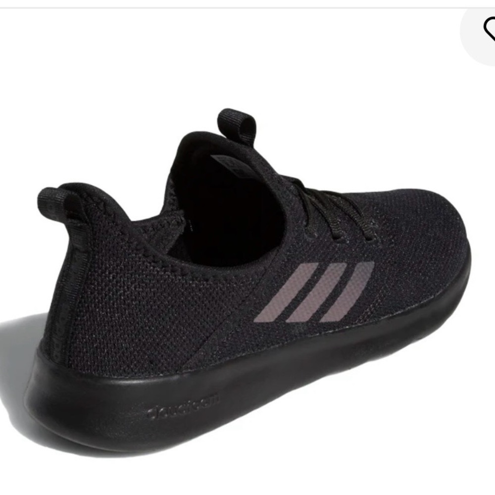 Adidas women’s cloud foam pure black slip-on athletic shoes, size 8. EUC. - Picture 3 of 10
